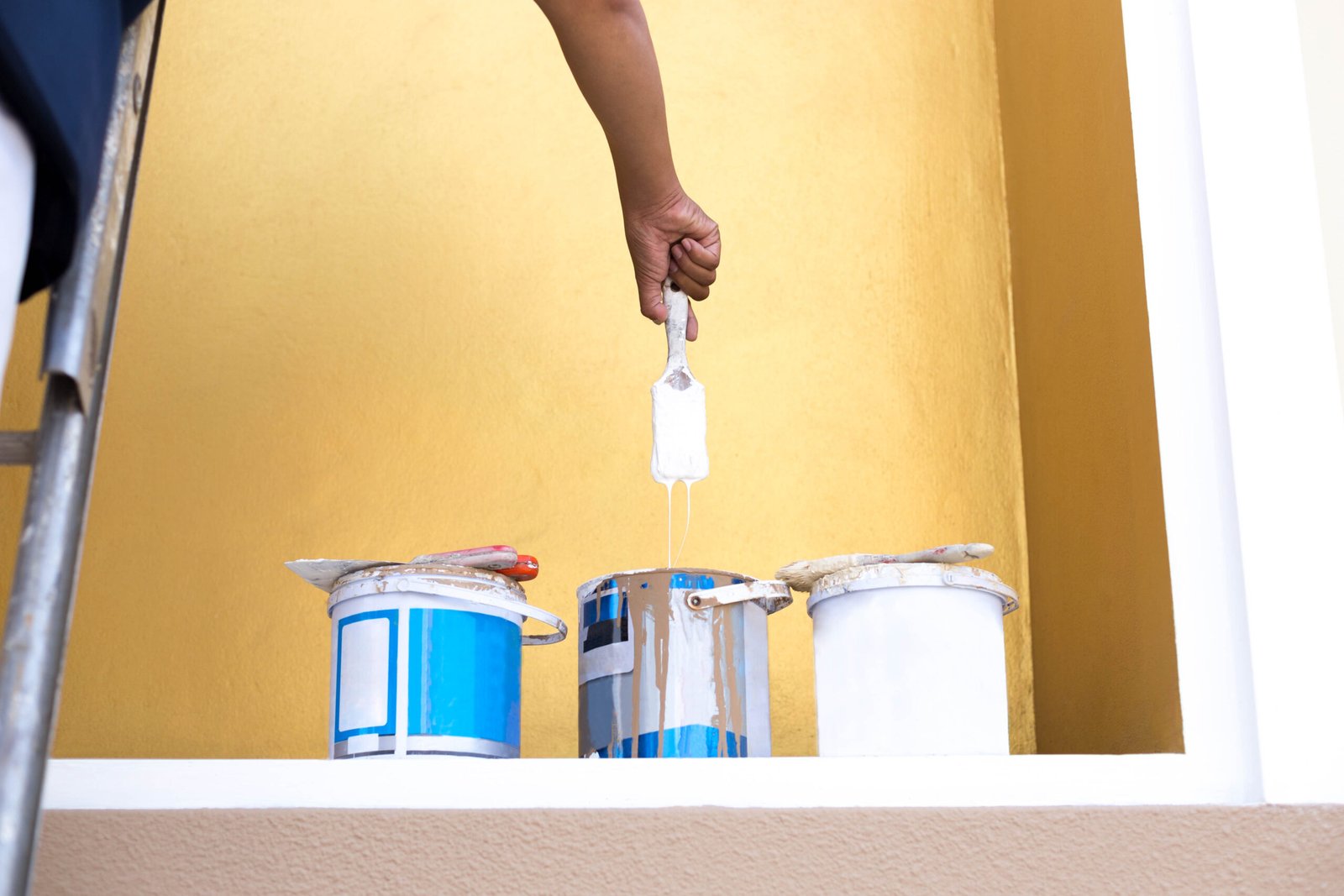 selected-focus-painter-on-a-ladder-dipping-his-bru-2025-10-16-04-12-10-utc